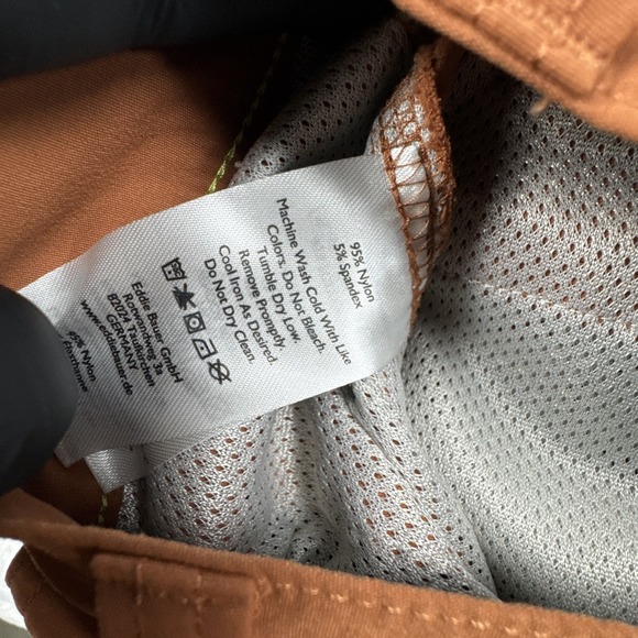 Eddie Bauer Shorts Mens 34 Red Burgundy Chino Hiking‎ Camp Stretch Outdoors 9" - Picture 9 of 10